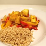 Golden Tofu may Sweet Peppers