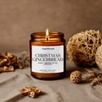 Scented Candle Xmas Gift Idea Scented Candle Home Accessory Candle Natural Soy Scented Candle Vegan Scented Candle Gingerbread Candle Ginger